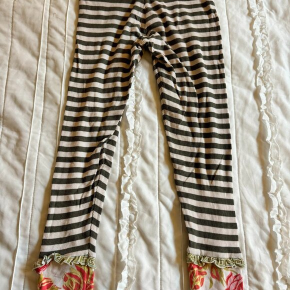Matilda Jane Clothing Girls Size 8 VGUC Salt and Pepper Leggings - Picture 3 of 3